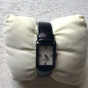 Cooper Black Alligator-Embossed Leather Strap Watch